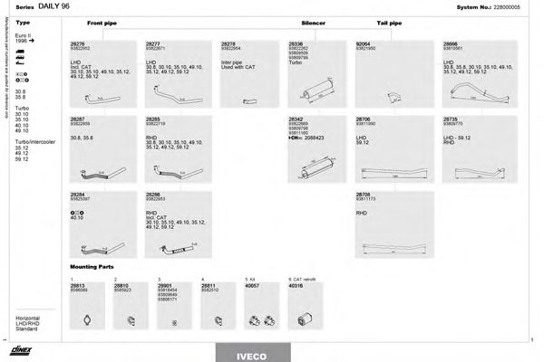 Система выпуска ОГ DINEX 228000005