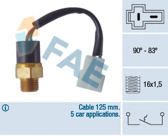 Термовыключатель, вентилятор радиатора FAE 36360
