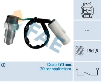 Выключатель, фара заднего хода FAE 40845