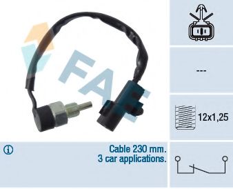 Выключатель, фара заднего хода FAE 41248