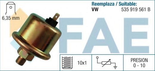 Датчик, давление масла FAE 14120