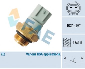 Термовыключатель, вентилятор радиатора FAE 36530