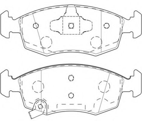 Комплект тормозных колодок, дисковый тормоз NECTO FD7538A