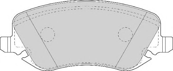 Комплект тормозных колодок, дисковый тормоз NECTO FD6932A