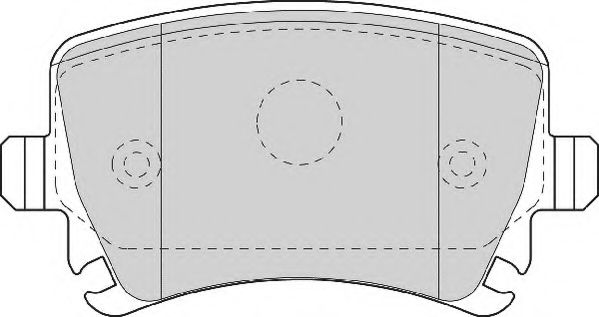 Комплект тормозных колодок, дисковый тормоз NECTO FD7115A