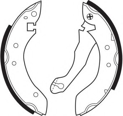 Комплект тормозных колодок UNIPART GBS817