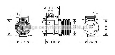 Компрессор, кондиционер AVA QUALITY COOLING BWK073