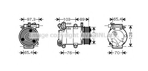 Компрессор, кондиционер AVA QUALITY COOLING FDAK391