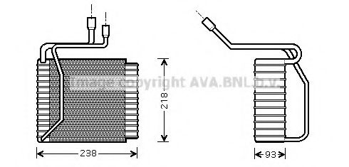 Испаритель, кондиционер AVA QUALITY COOLING FDV109