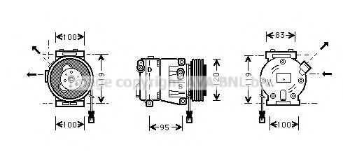 Компрессор, кондиционер AVA QUALITY COOLING FTAK050