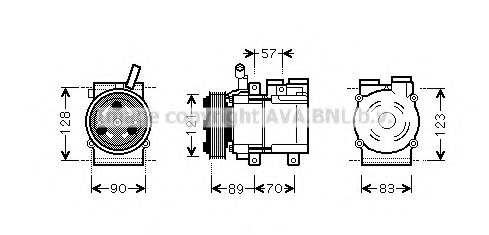 Компрессор, кондиционер AVA QUALITY COOLING HYAK257