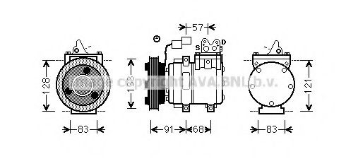 Компрессор, кондиционер AVA QUALITY COOLING HYK262