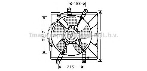 Вентилятор, охлаждение двигателя AVA QUALITY COOLING KA7504