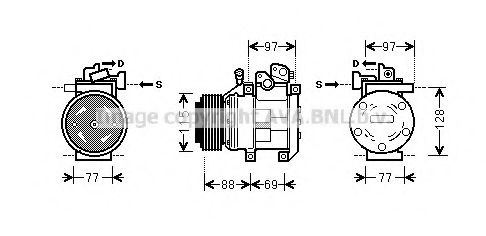 Компрессор, кондиционер AVA QUALITY COOLING KAK124