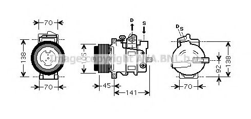 Компрессор, кондиционер AVA QUALITY COOLING MSK429