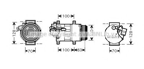 Компрессор, кондиционер AVA QUALITY COOLING MSK434