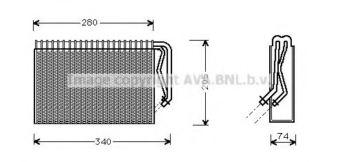 Испаритель, кондиционер AVA QUALITY COOLING OLV311