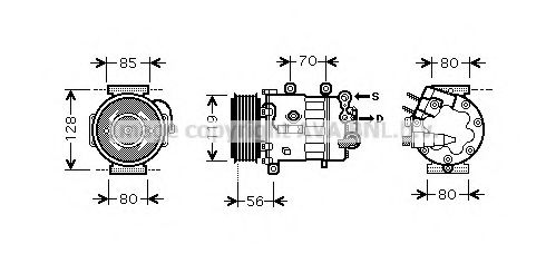 Компрессор, кондиционер AVA QUALITY COOLING PEK322