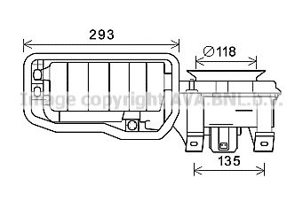 Электродвигатель, вентиляция салона AVA QUALITY COOLING RT8596