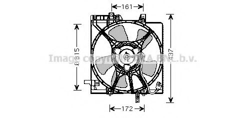 Вентилятор, охлаждение двигателя AVA QUALITY COOLING SU7510