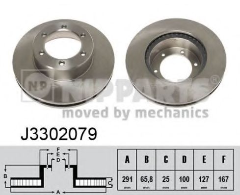 Тормозной диск NIPPARTS J3302079