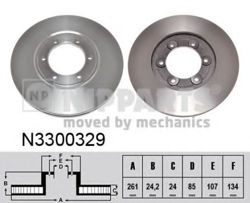 Тормозной диск NIPPARTS N3300329