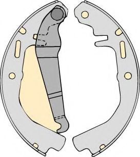 Комплект тормозных колодок MGA M575