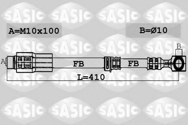 Тормозной шланг SASIC 6606044