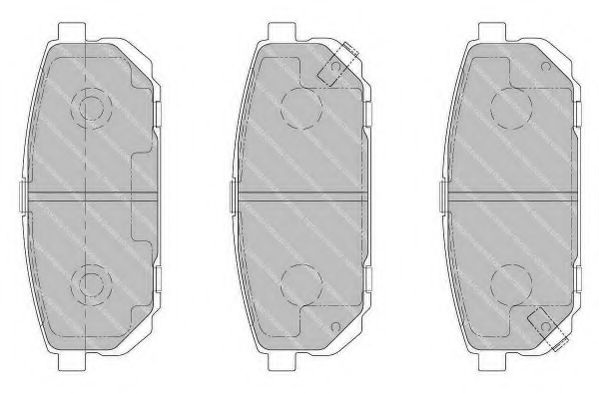 Комплект тормозных колодок, дисковый тормоз DURON DBP201736