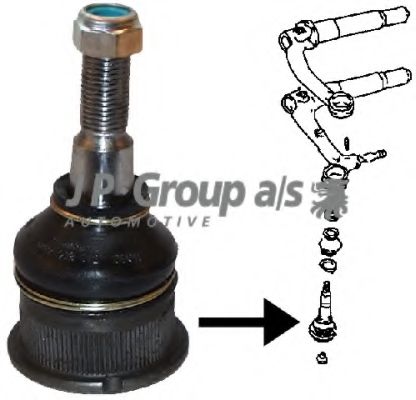 Несущий / направляющий шарнир JP GROUP 8140300300