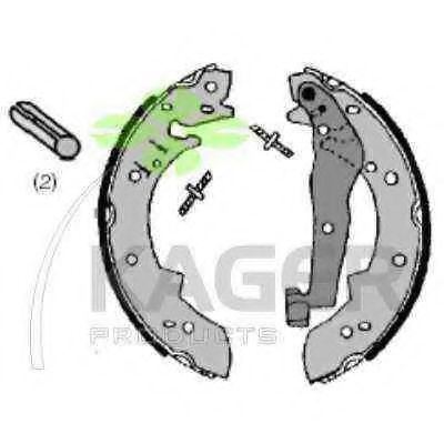 Комплект тормозных колодок KAGER 340127