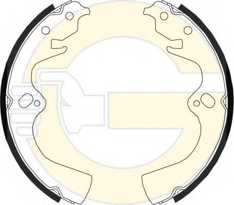 Комплект тормозных колодок GIRLING 5186829