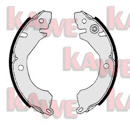 Комплект тормозных колодок KAWE 05220