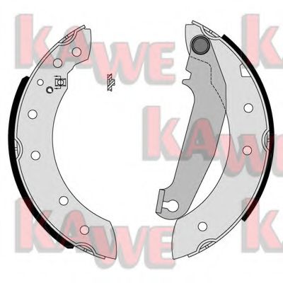 Комплект тормозных колодок KAWE 05750