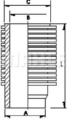 Гильза цилиндра MAHLE ORIGINAL C06010