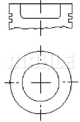Поршень MAHLE ORIGINAL E48810