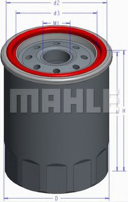 Масляный фильтр MAHLE ORIGINAL OC 586