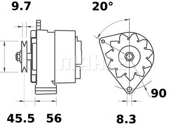 Генератор MAHLE ORIGINAL MG 598