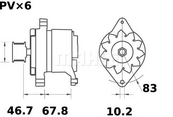 Генератор MAHLE ORIGINAL MG 589