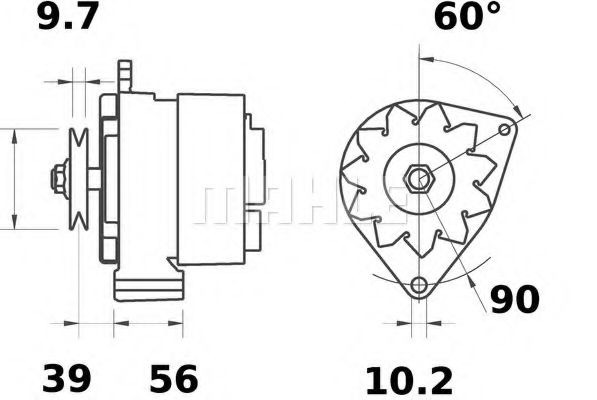 Генератор MAHLE ORIGINAL MG 593