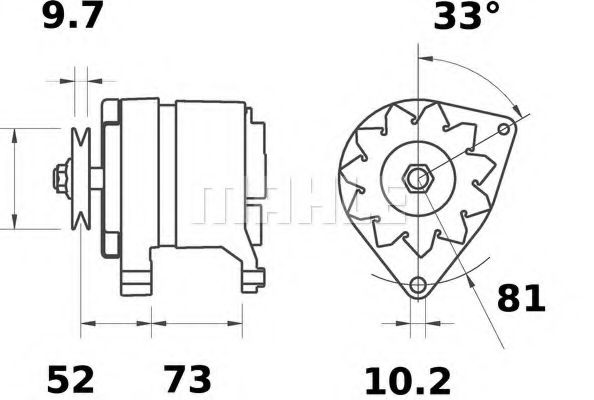 Генератор MAHLE ORIGINAL MG 535