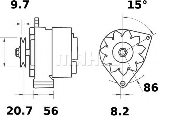 Генератор MAHLE ORIGINAL MG 410