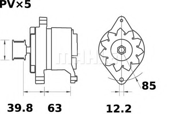 Генератор MAHLE ORIGINAL MG 361