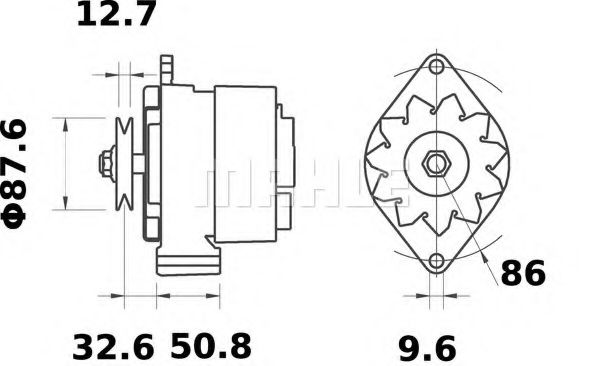 Генератор MAHLE ORIGINAL MG 316