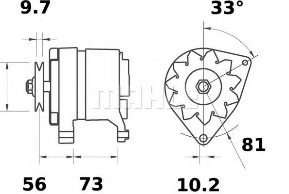 Генератор MAHLE ORIGINAL MG 244