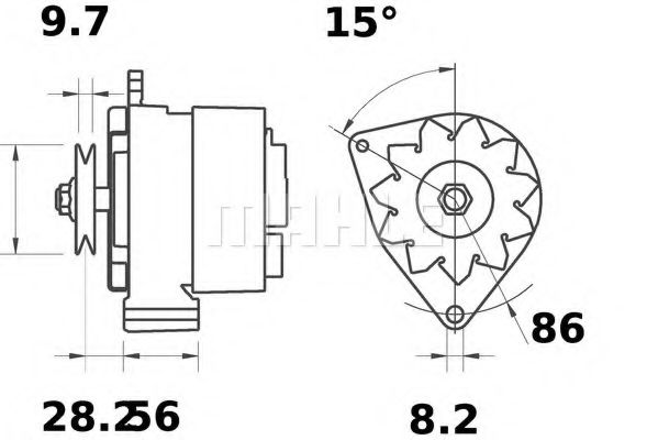 Генератор MAHLE ORIGINAL MG 218