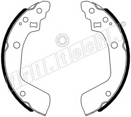 Комплект тормозных колодок fri.tech. 1111.254