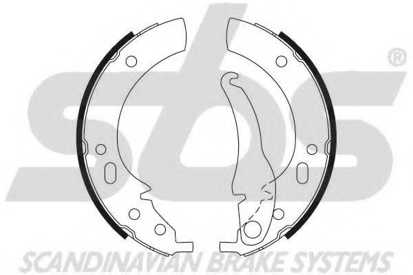 Комплект тормозных колодок sbs 18492715287