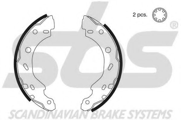 Комплект тормозных колодок sbs 18492733671