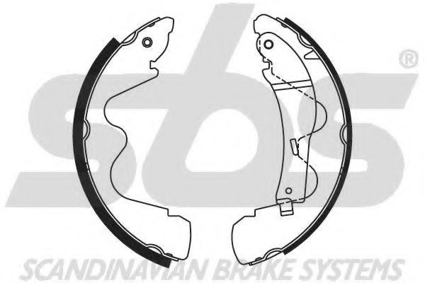 Комплект тормозных колодок sbs 18492722735